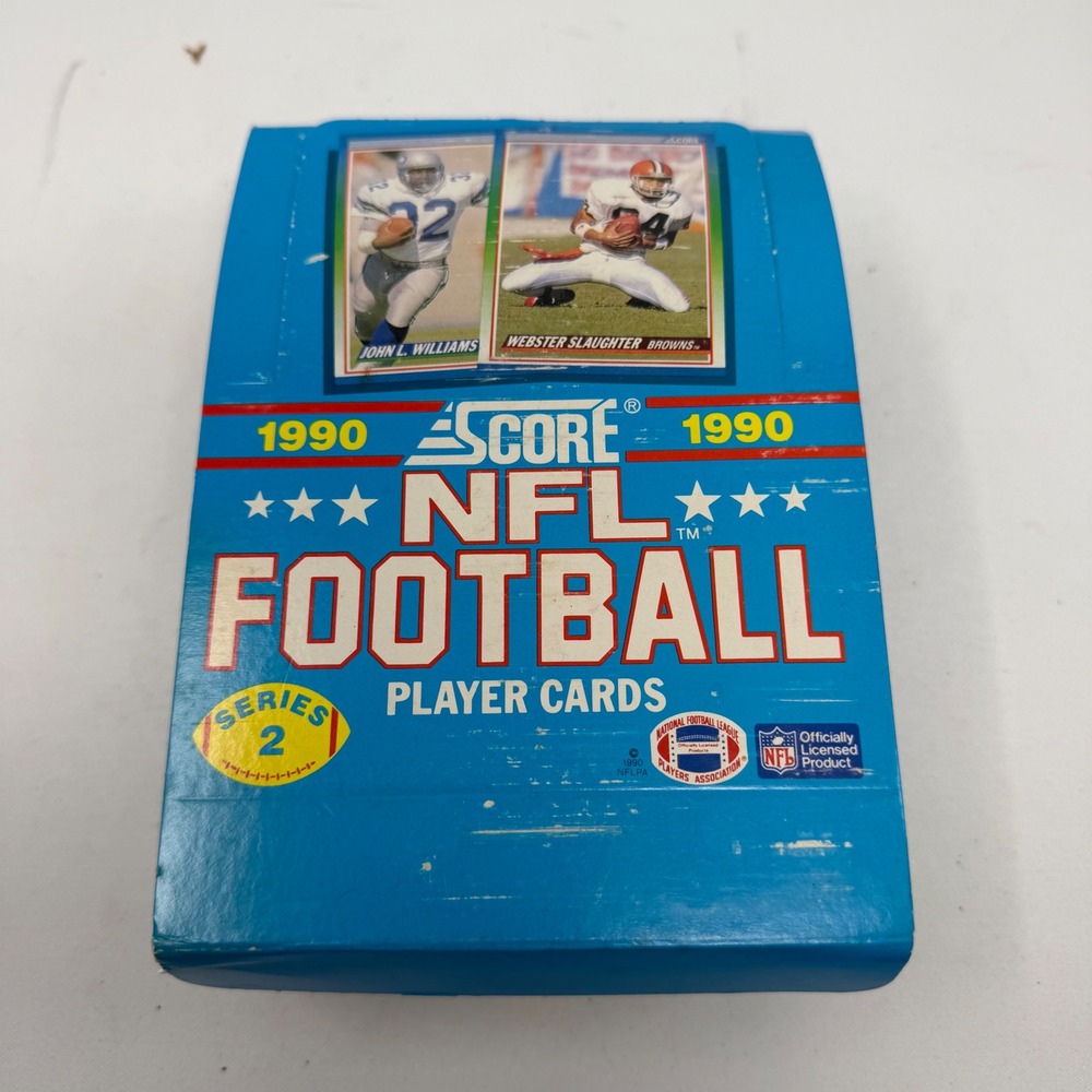 1990 Score NFL Football Series 2 Wax Box Unopened Packs Player Cards Vintage